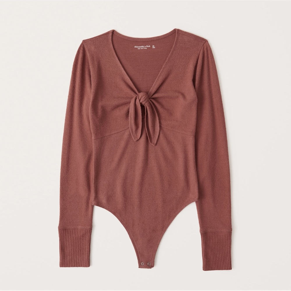 Abercrombie & Fitch | Soft A&F Cozy Bodysuit | Rust | Size L